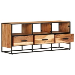 Meuble TV 110x30x45 cm Bois d'acacia massif 614535614535