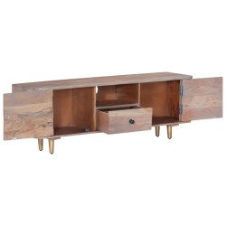 Meuble TV 118x30x40 cm Bois d'acacia massif 614536614536