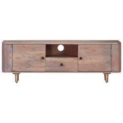 Meuble TV 118x30x40 cm Bois d'acacia massif 614536614536