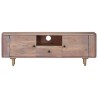 Meuble TV 118x30x40 cm Bois d'acacia massif 614536614536