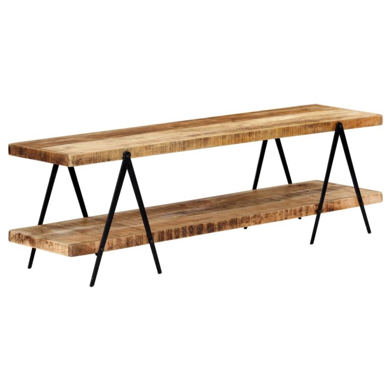 Meuble TV 160x40x50 cm Bois solide de manguier 614537614537
