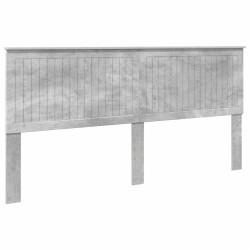 Tête de lit Gris béton 200 cm Bois d'ingénierie 614538614538