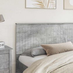 Tête de lit Gris béton 200 cm Bois d'ingénierie 614538614538