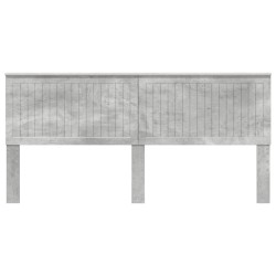 Tête de lit Gris béton 200 cm Bois d'ingénierie 614538614538
