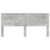 Tête de lit Gris béton 200 cm Bois d'ingénierie 614538614538
