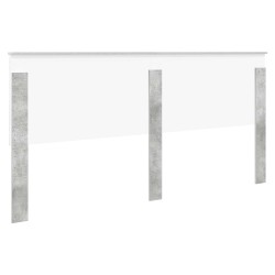 Tête de lit Gris béton 200 cm Bois d'ingénierie 614538614538