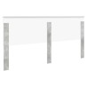 Tête de lit Gris béton 200 cm Bois d'ingénierie 614538614538