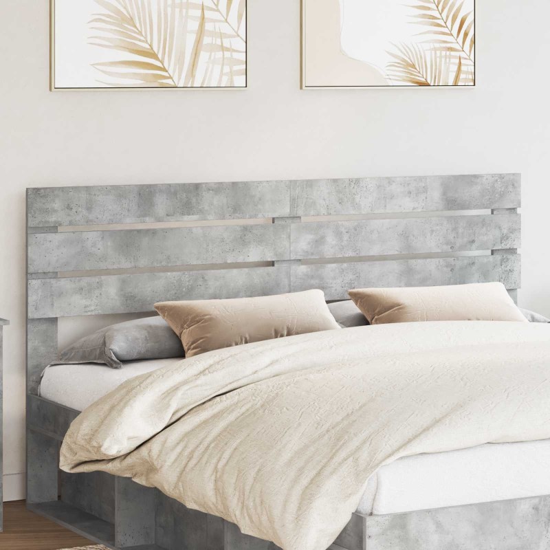 Tête de lit Gris béton Bois d'ingénierie 614539614539