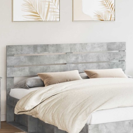 Tête de lit Gris béton Bois d'ingénierie 614539614539
