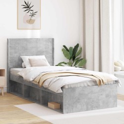Tête de lit Gris béton Bois d'ingénierie 614540614540
