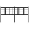 Tête de lit de remplacement métal noir 160 cm 614543614543