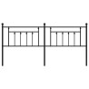 Tête de lit de remplacement métal noir 193 cm 614544614544