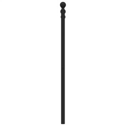 Tête de lit de remplacement métal noir 193 cm 614544614544