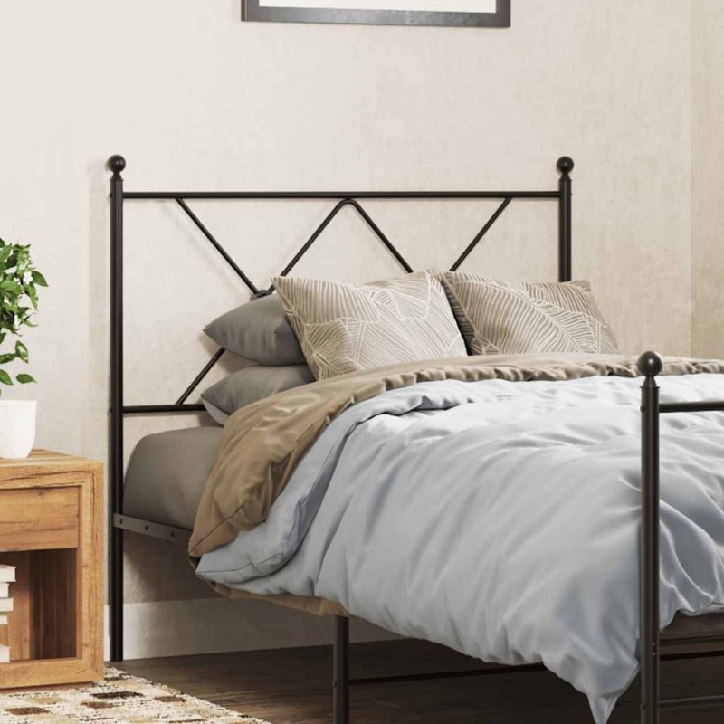 Tête de lit de remplacement métal noir 90 cm 614545614545