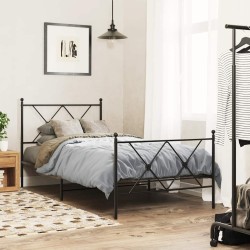 Tête de lit de remplacement métal noir 90 cm 614545614545