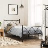 Tête de lit de remplacement métal noir 90 cm 614545614545