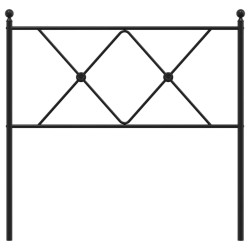 Tête de lit de remplacement métal noir 90 cm 614545614545