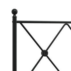 Tête de lit de remplacement métal noir 90 cm 614545614545