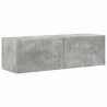 Meuble TV mural 2 pcs Béton 98 x 31 x 29,5 cm Bois d'ingénierie 614551614551