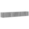 Meuble TV mural 2 pcs Gris Sonoma 98 x 31 x 29,5 cm 614552614552