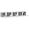 Meuble TV mural 2 pcs Gris Sonoma 98 x 31 x 29,5 cm 614552614552