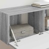 Meuble TV mural 2 pcs Gris Sonoma 98 x 31 x 29,5 cm 614552614552