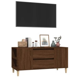 Meuble TV Chêne marron 102x44,5x50 cm Bois d'ingénierie 614556614556