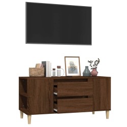 Meuble TV Chêne marron 102x44,5x50 cm Bois d'ingénierie 614556614556