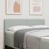 Tête de lit LED avec bandes LED Gris clair 144 cm Velours 614559614559