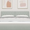 Tête de lit LED avec bandes LED Gris clair 144 cm Velours 614559614559