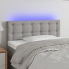 Tête de lit à LED Gris clair 90x5x78/88 cm Tissu 614562614562