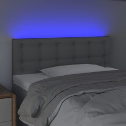 Tête de lit à LED Gris clair 90x5x78/88 cm Tissu 614562614562