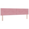 Tête de lit LED avec bandes LED Rose 200 cm Velours 614563614563