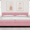 Tête de lit LED avec bandes LED Rose 200 cm Velours 614563614563