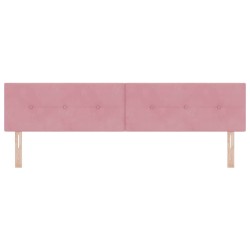 Tête de lit LED avec bandes LED Rose 200 cm Velours 614563614563