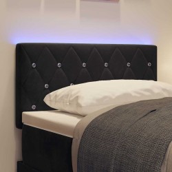 Tête de lit LED avec bandes LED Noir 80 cm Velours 614565614565