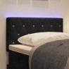 Tête de lit LED avec bandes LED Noir 80 cm Velours 614565614565