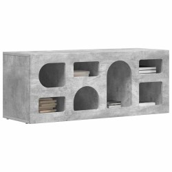 Meuble TV ELST 100 x 35 x 40 cm Gris béton Bois d'ingénierie 614567614567