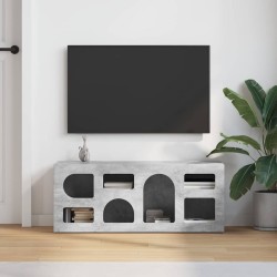 Meuble TV ELST 100 x 35 x 40 cm Gris béton Bois d'ingénierie 614567614567