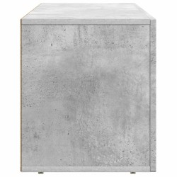 Meuble TV ELST 100 x 35 x 40 cm Gris béton Bois d'ingénierie 614567614567