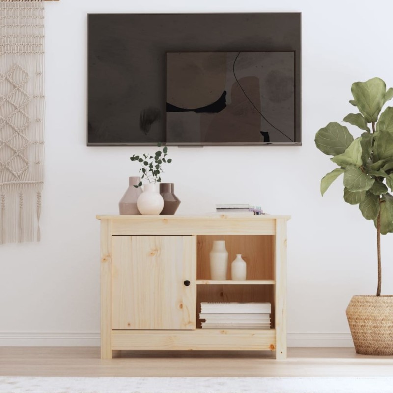 Meuble TV 70x36,5x52 cm Bois de pin massif 614570614570