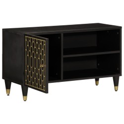 Meuble TV 80x31,5x46 cm bois massif de manguier 614572614572