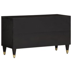 Meuble TV 80x31,5x46 cm bois massif de manguier 614572614572