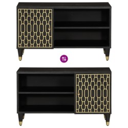 Meuble TV 80x31,5x46 cm bois massif de manguier 614572614572