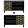 Meuble TV 80x31,5x46 cm bois massif de manguier 614572614572