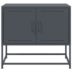 Meuble TV anthracite 68,5x39x60,5 cm acier 614575614575