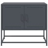 Meuble TV anthracite 68,5x39x60,5 cm acier 614575614575