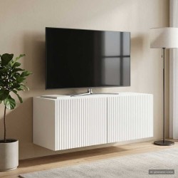 Meuble TV mural Montage mural Blanc brillant 78,5 x 31 x 30 cm 614584614584