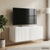 Meuble TV mural Montage mural Blanc brillant 78,5 x 31 x 30 cm 614584614584