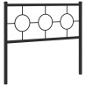 Tête de lit de remplacement métal noir 100 cm 614585614585